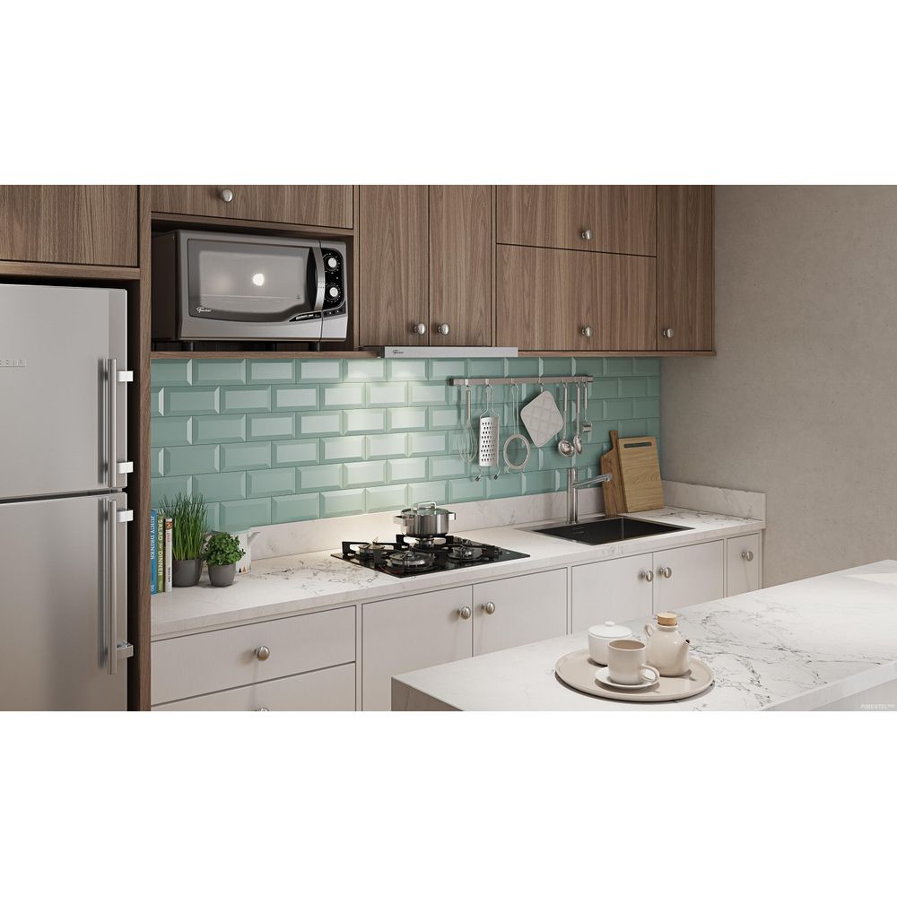 Cooktop Fischer Fit Line Mesa de Vidro 4 Bocas Bivolt