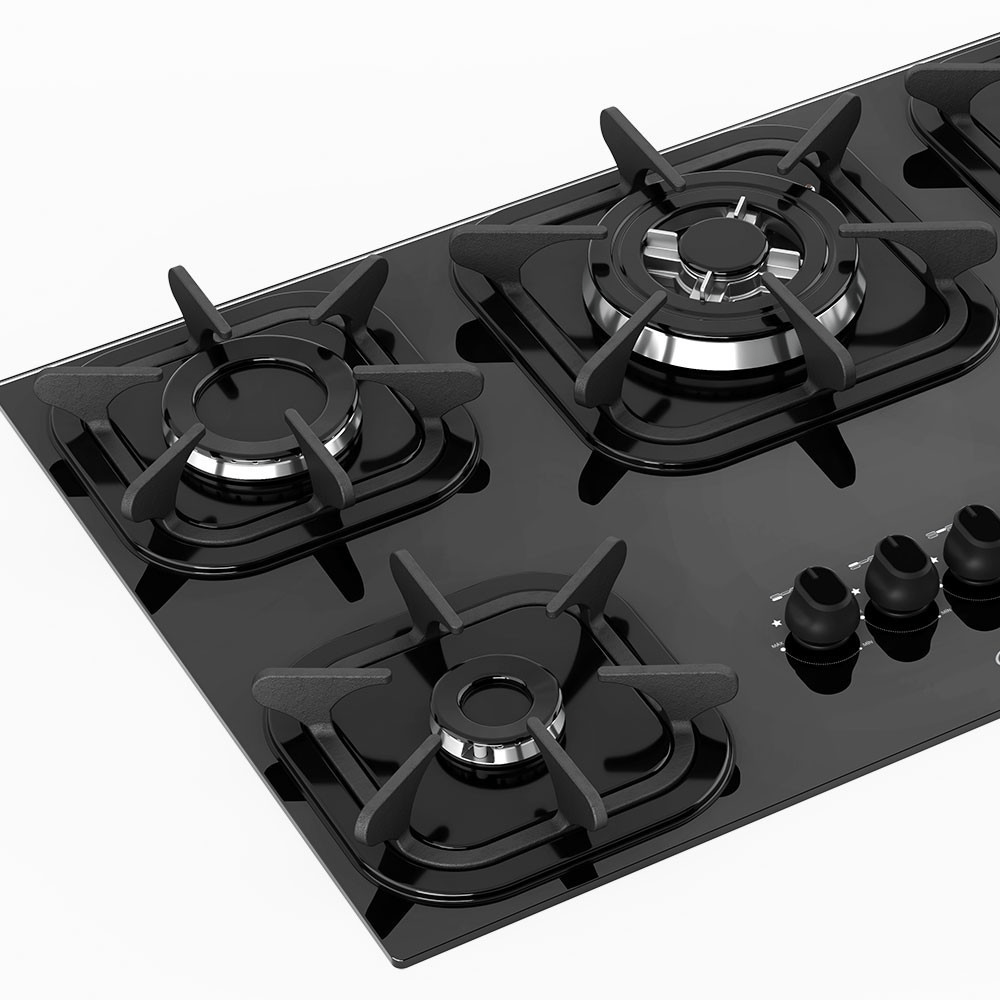 Cooktop Mueller 5 Bocas com Queimador Tripla Chama Preto – Bivolt - Imagem 2