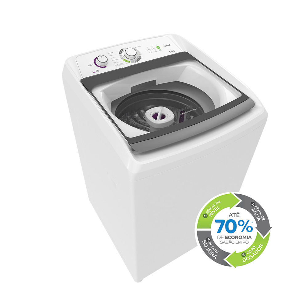 Lavadora de Roupas Consul 12Kg CWH12AB – 220 Volts - Imagem 2