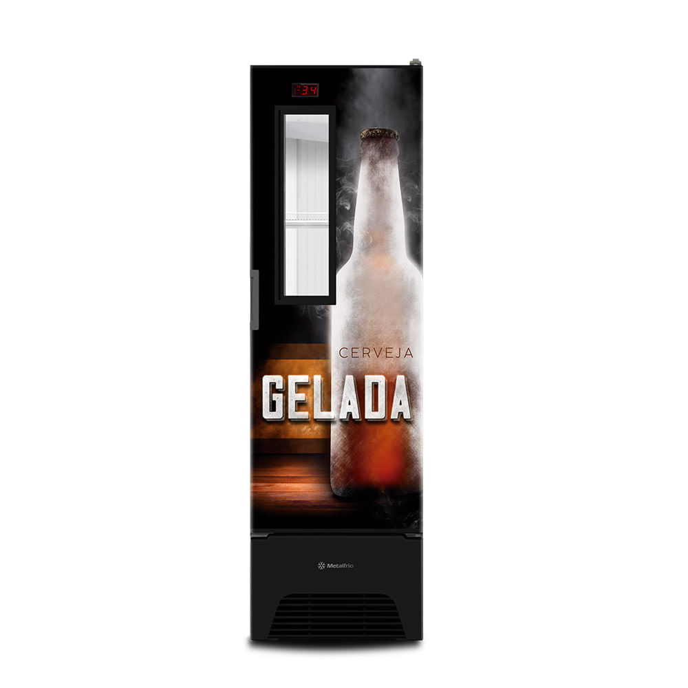Cervejeira Metalfrio 324 Litros Optima com Visor Expositor Slim VN28FP – 220 volts