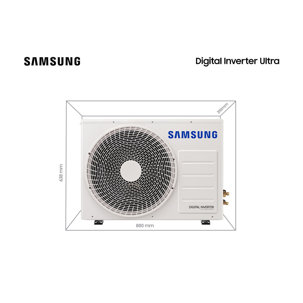 Ar Condicionado Split Hi Wall Inverter Samsung Digital Ultra 22000 BTU/h Quente e Frio AR24TSHZDWKNAZ – 220 Volts - Imagem 8