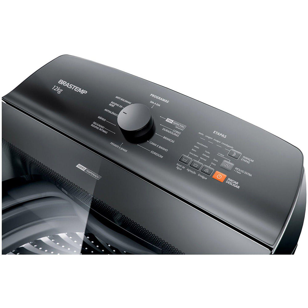 Lavadora de Roupas Brastemp 12Kg com Ciclo Tira Manchas Advanced e Ciclo Antibolinha Titânio BWK12A9 – 220 Volts - Imagem 4