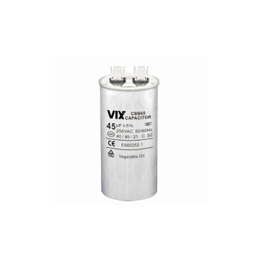 Capacitor Permanente Vix 45MF - 250 Volts