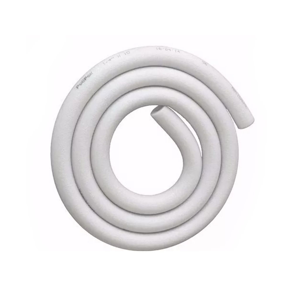 Tubo Isolante Esponjoso Vix Blindado 1/2" Branco