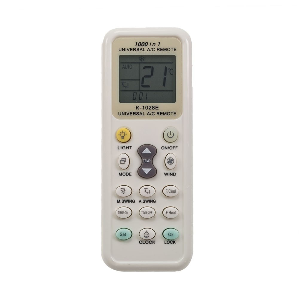 Controle Remoto Universal VIX KT1028E para Ar-Condicionado
