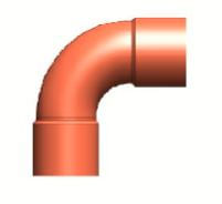 Curva de Cobre  1/2 90° 1/16 mm Art Bend