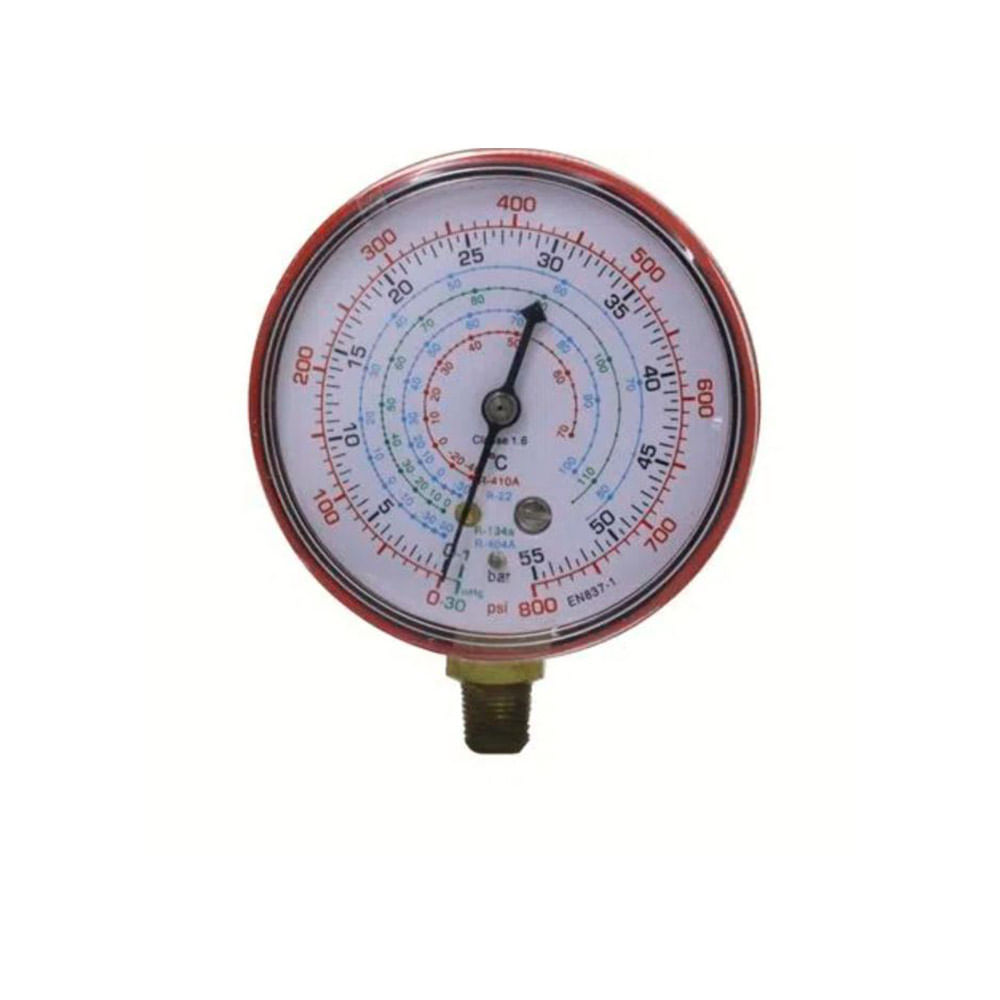 Manômetro para Manifold de Alta Vix R22/134A/404A/410