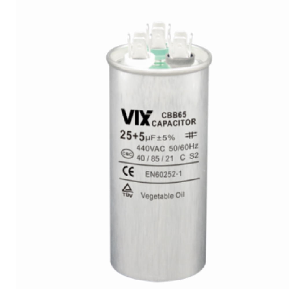 Capacitador Duplo Vix  25+5MF - 440 Volts