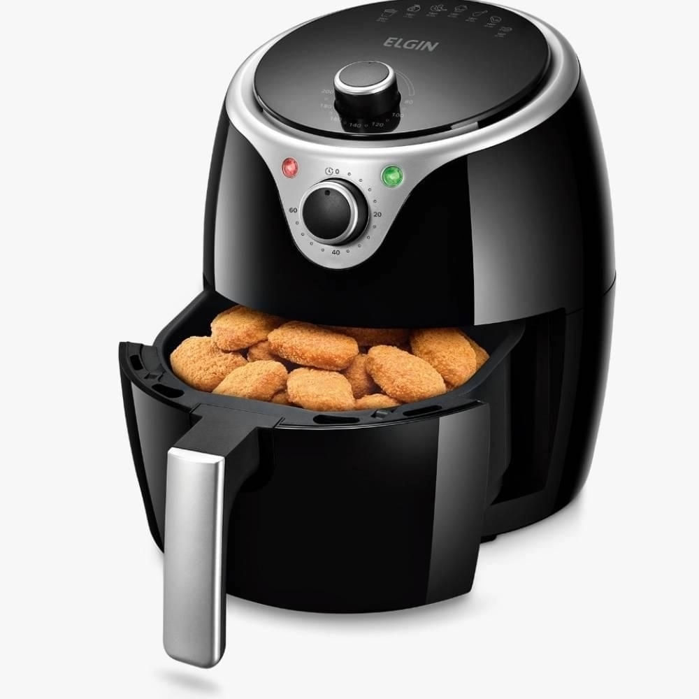 Fritadeira Elétrica Elgin 3,5 Litros Flash Fryer sem Óleo Preta – 127 Volts - Imagem 2