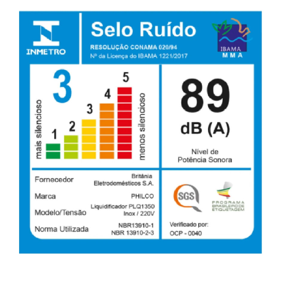 Liquidificador Philco 1200W 3 Litros 12 Velocidades Inox e Preto PLQ1350 220 Volts - Imagem 4