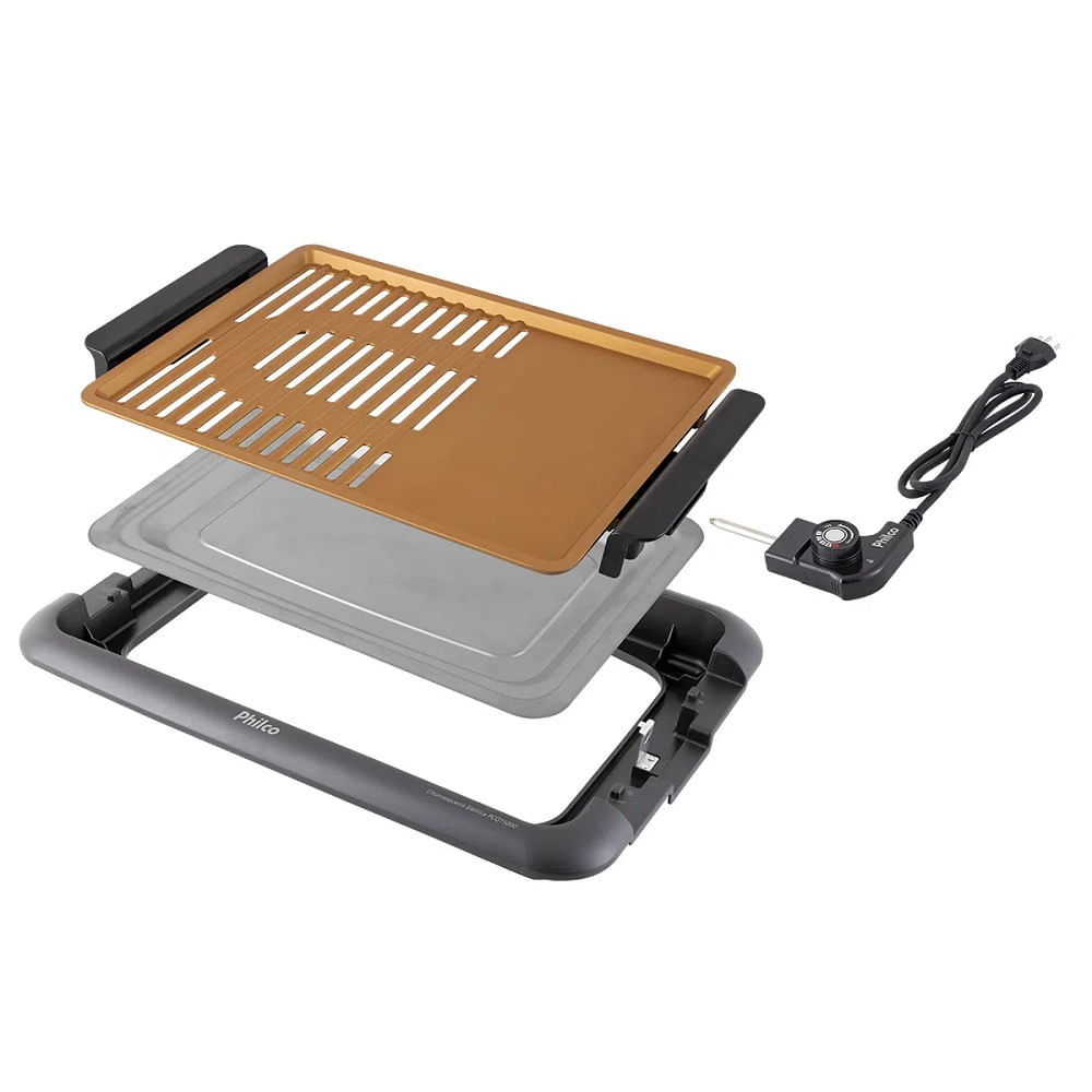 Churrasqueira Elétrica Philco 1500W Preta PCQ1500D – 220 Volts - Imagem 4