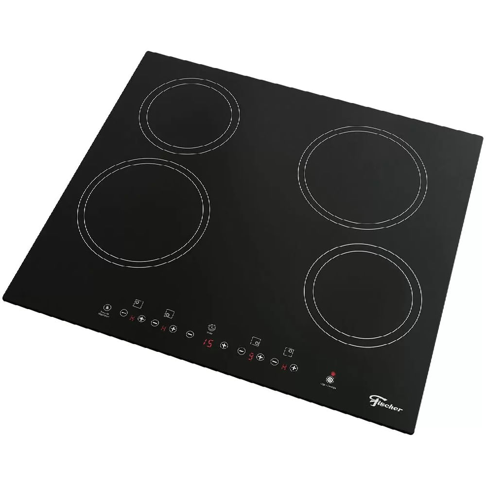 Cooktop Fischer 4 Bocas Mesa Vitrocerâmica Preto – 220 Volts - Imagem 2