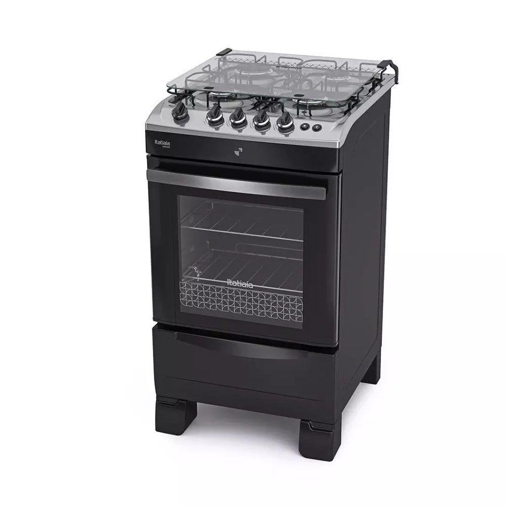 Fogão de Piso Itatiaia 4 Bocas Dream Preto – Bivolt - Imagem 2