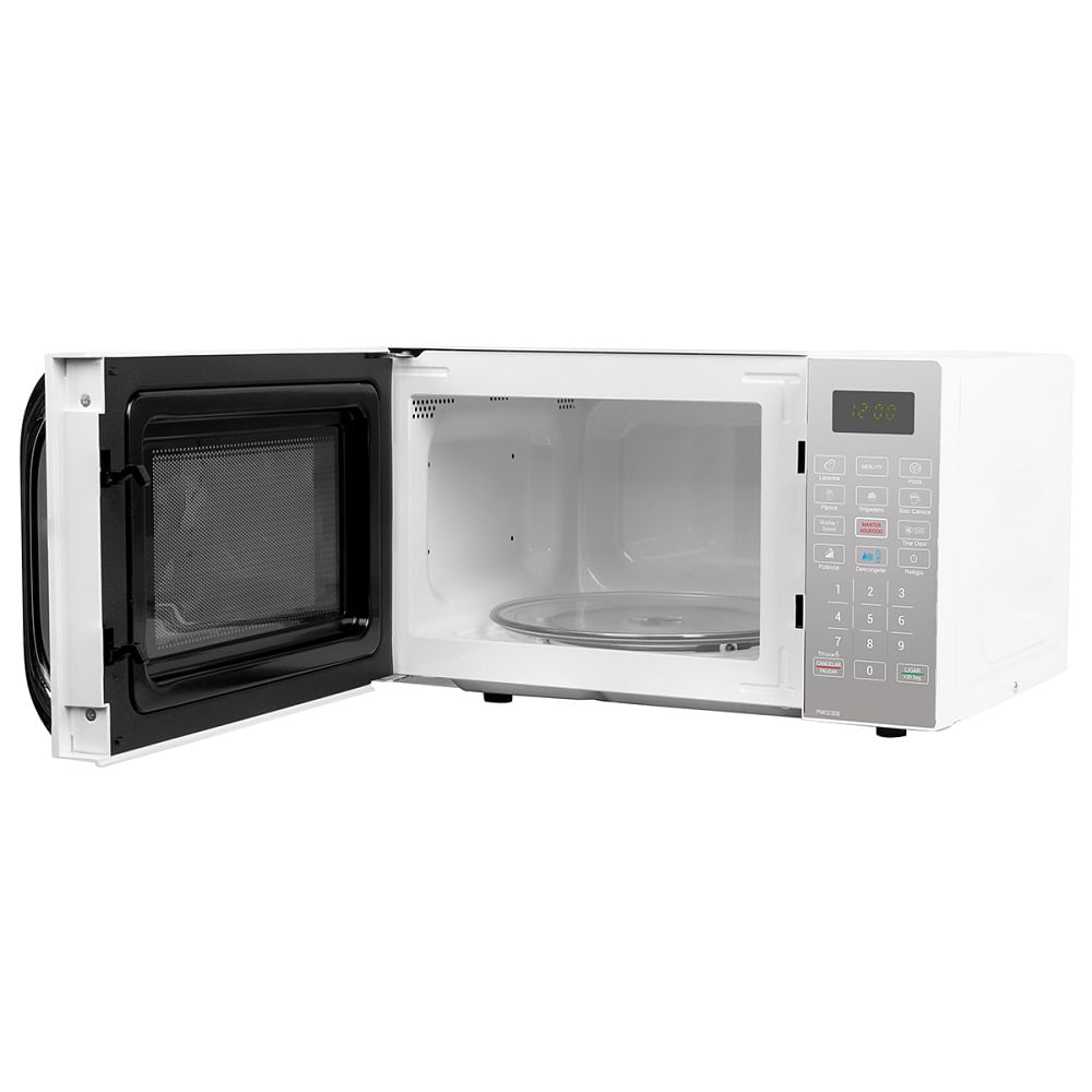 Micro-ondas Philco 20 Litros com Revestimento Limpa Fácil Porta Espelhada Branco PMO23EB – 220 Volts - Imagem 8