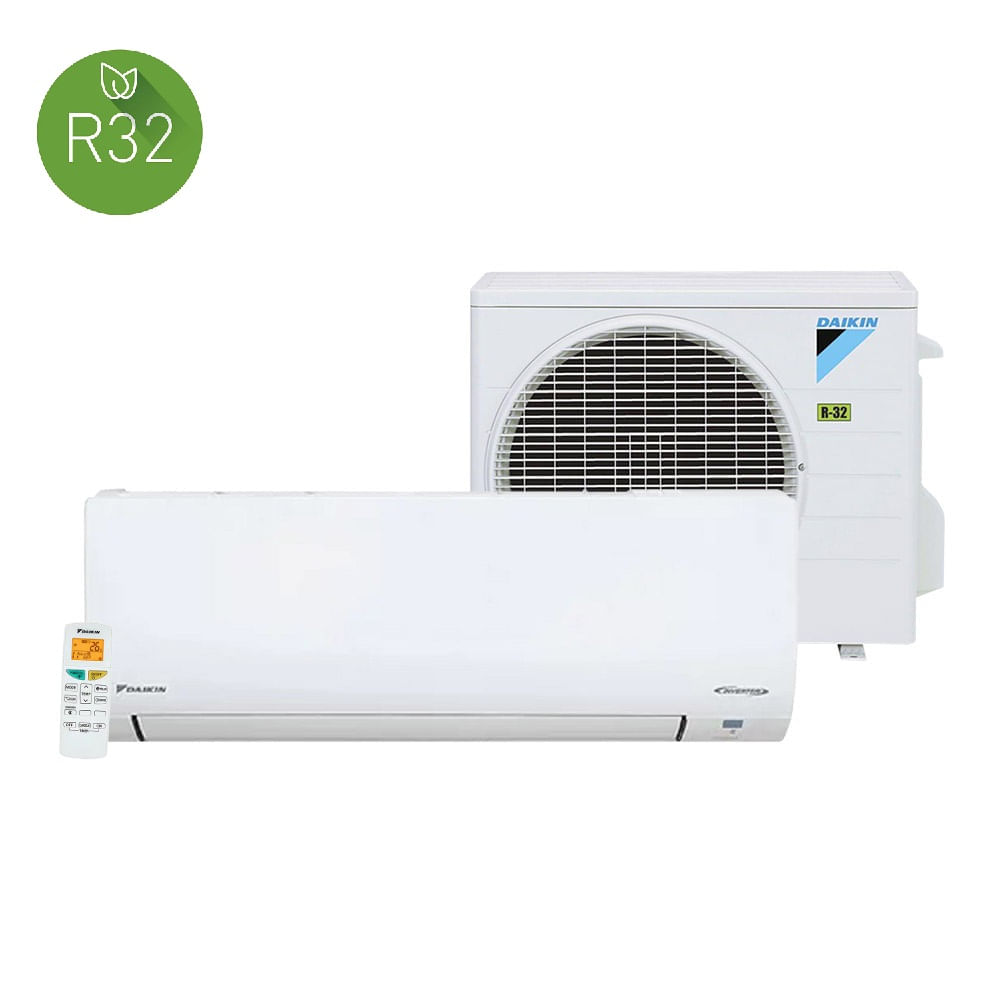Ar condicionado Split Hi Wall Inverter Daikin EcoSwing Smart R-32 18000 BTU/h Frio FTKP18Q5VL - 220 Volts