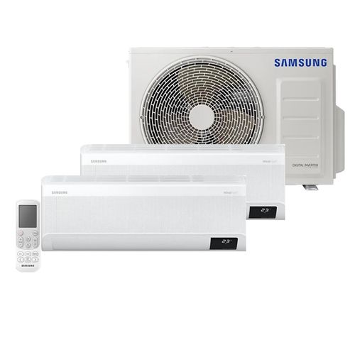 Ar Condicionado Multi Split Samsung Hi Wall Wind Free 2x9000 BTU/h Quente e Frio AJ050AXJ2KH/AZ – 220 Volts