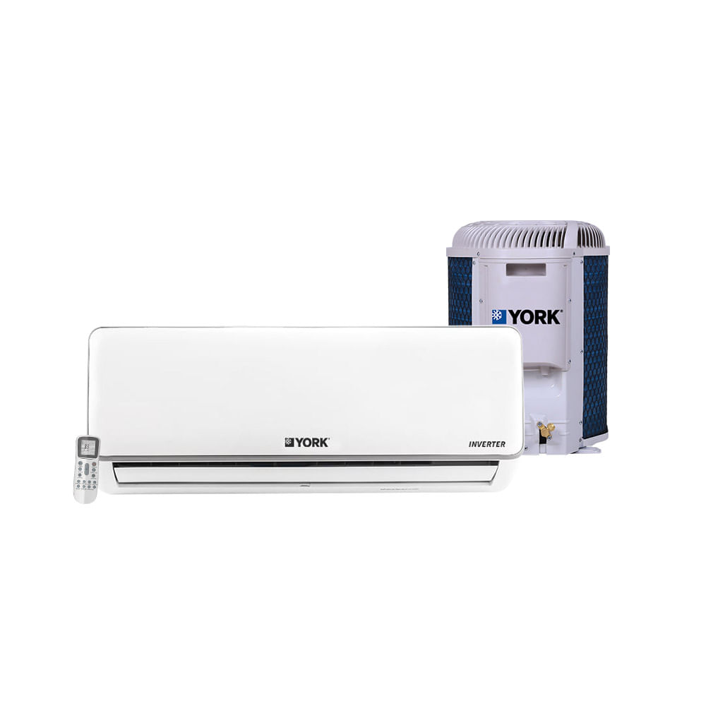 Ar condicionado Split Hi Wall Inverter York 12000 BTU/h Home Star Quente e Frio YHHE12C3I1- 220 Volts