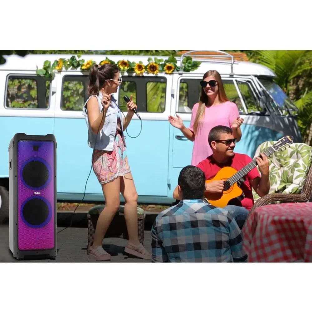 Caixa Acústica Philco Smart DJ Preta PCX32000 - Bivolt - Imagem 5