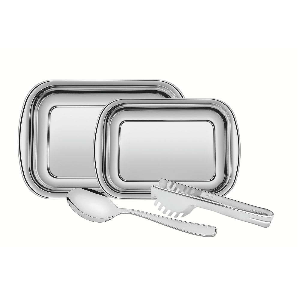 Kit Assadeira Tramontina 4 Peças Cosmos Em Aço Inox