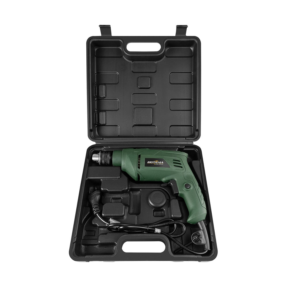 Furadeira Britânia de Impacto Britânia 2 em 1 Verde BFU01M – 127 Volts - Imagem 4