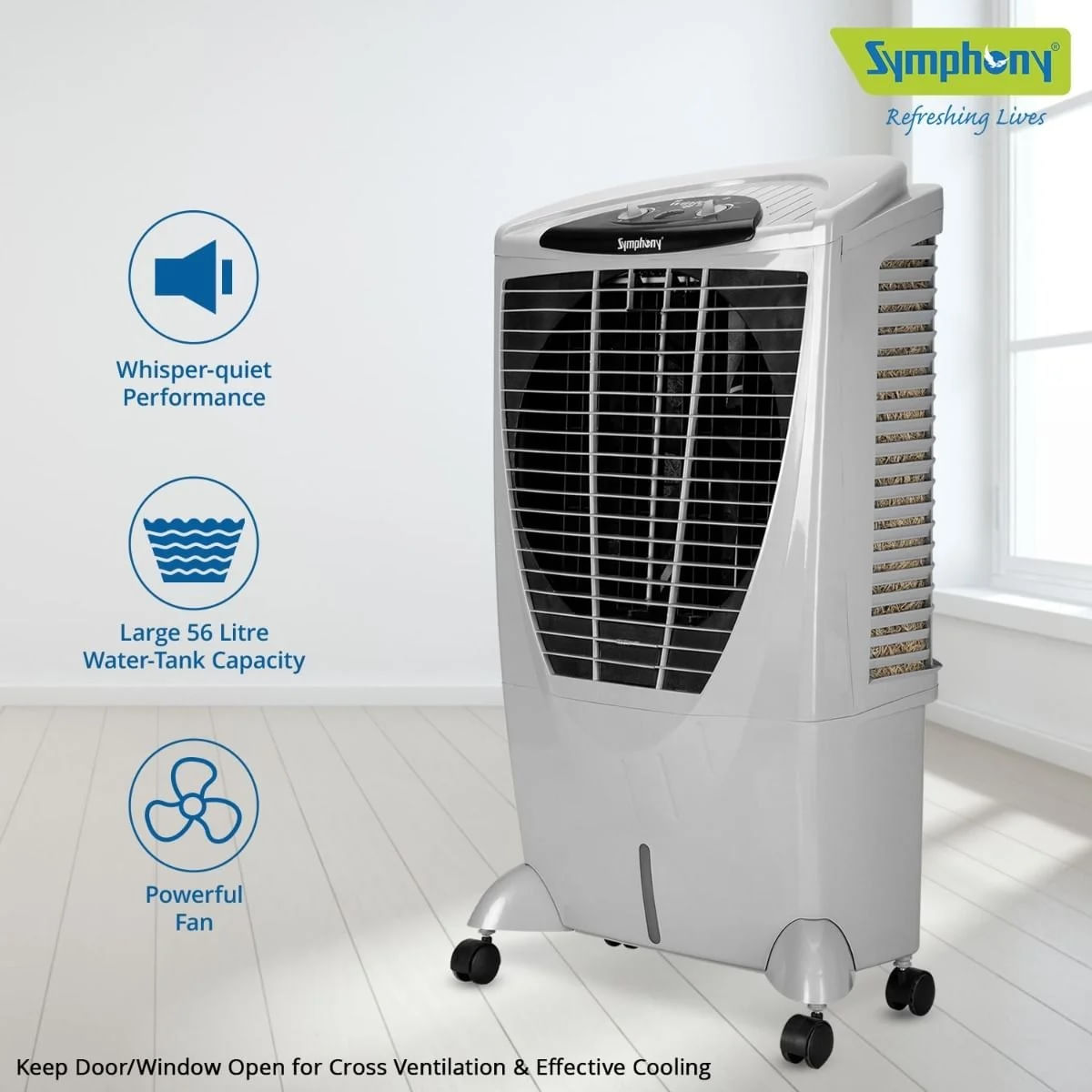 Climatizador de Ar Symphony 80 Litros Whinter 80XL Cinza - 127 Volts - Imagem 6