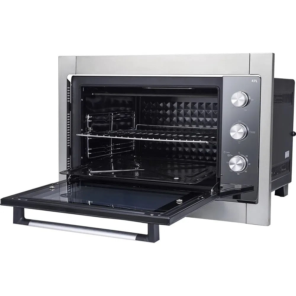 Forno Elétrico de Embutir Britânia 47 Litros Limpeza Prática Inox BFE47P - 127 Volts - Imagem 2