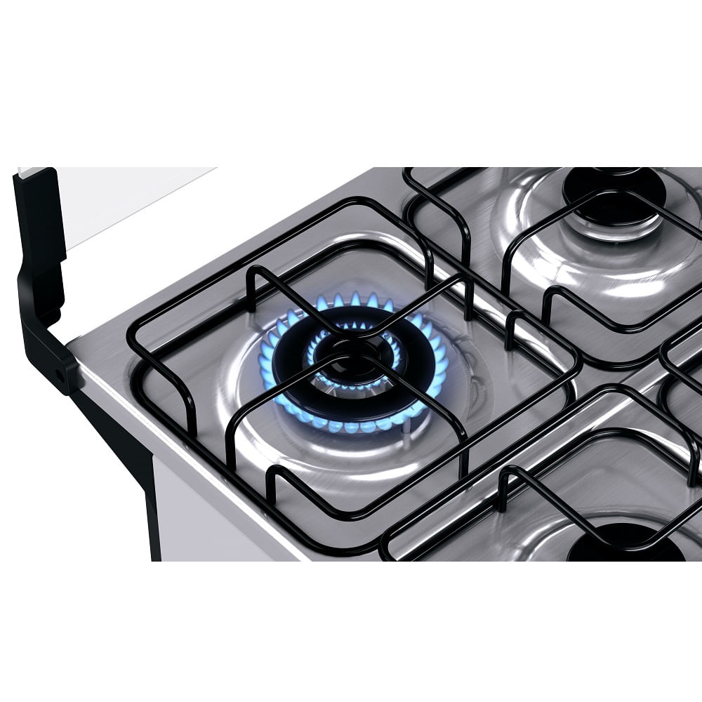 Fogão de Piso Brastemp 4 Bocas com Dupla Chama Branco BFO4EBB - Bivolt - Imagem 5
