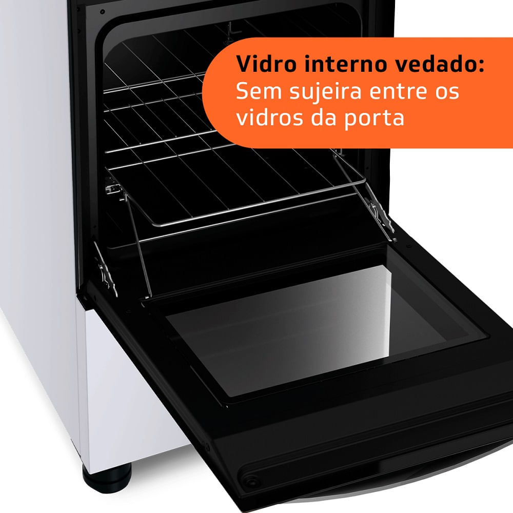 Fogão de Piso Brastemp 4 Bocas com Dupla Chama Branco BFO4EBB - Bivolt - Imagem 7