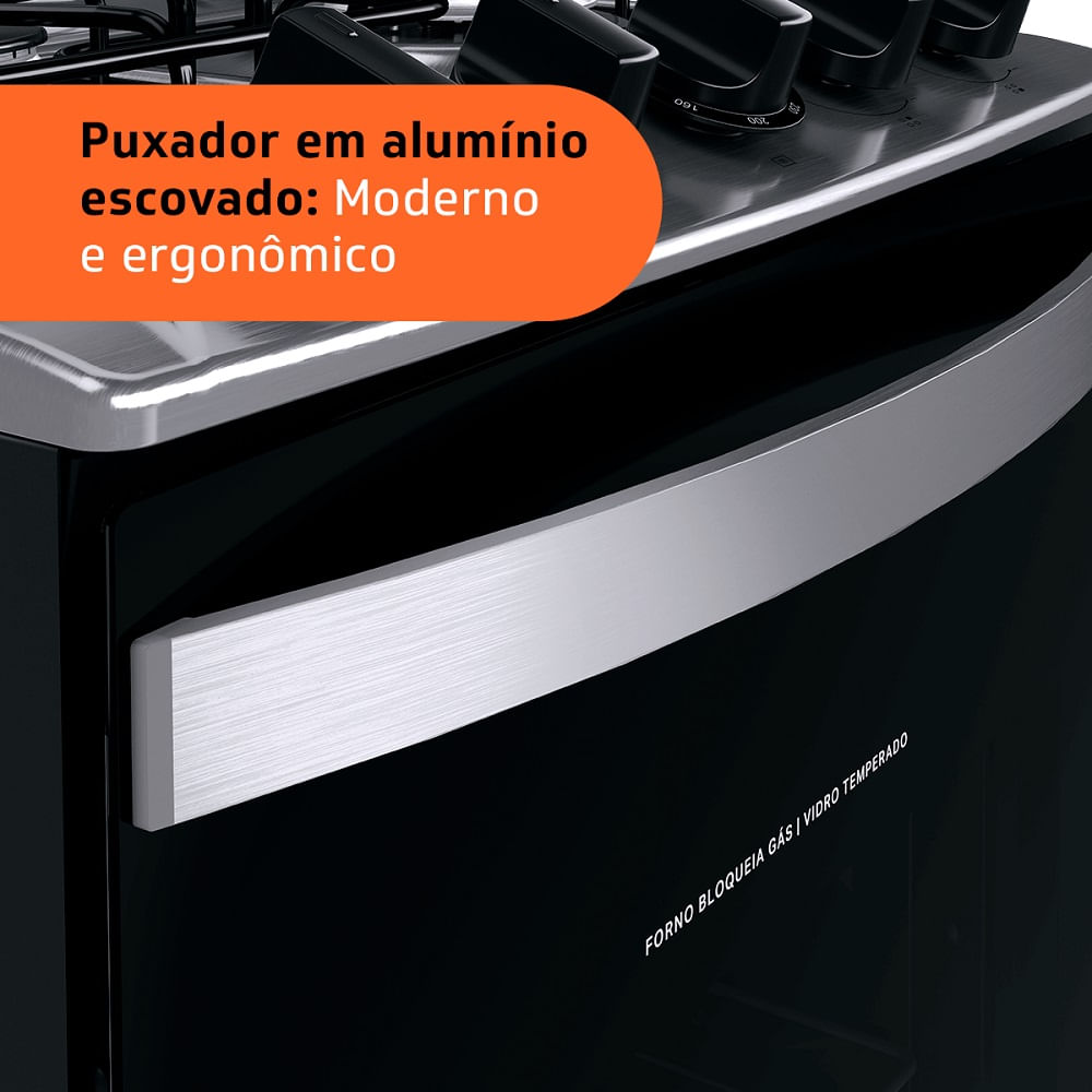 Fogão de Piso Brastemp 4 Bocas com Dupla Chama Branco BFO4EBB - Bivolt - Imagem 10