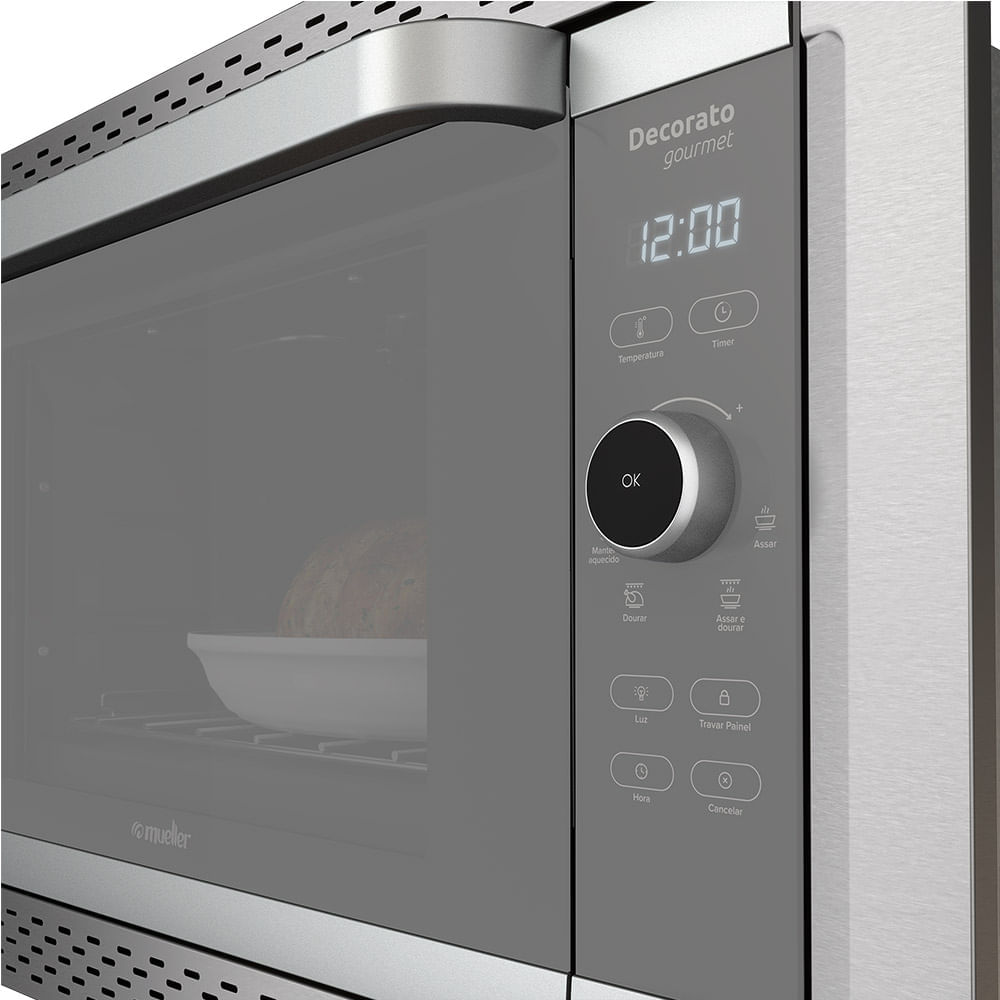 Forno Elétrico de Embutir Mueller 44 Litros Inox Decorato Gourmet – 127 Volts - Imagem 3