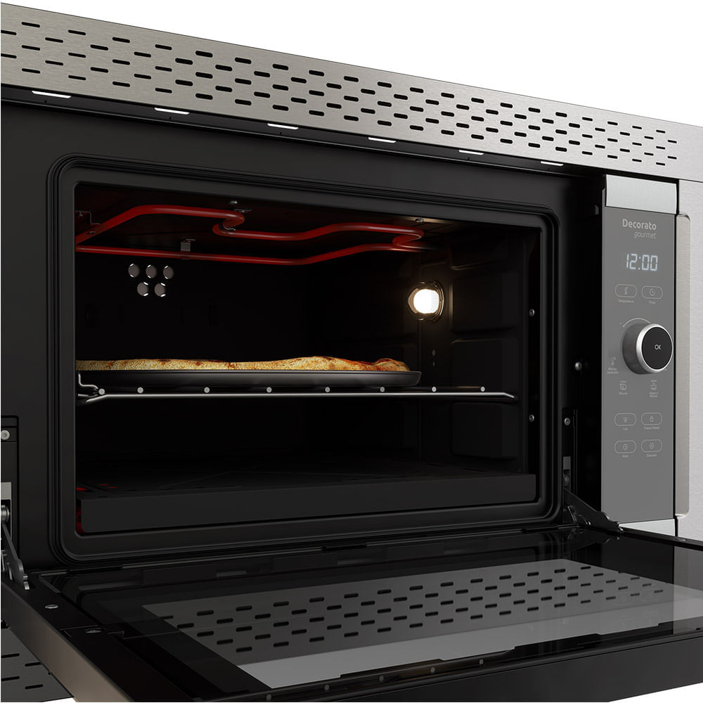 Forno Elétrico de Embutir Mueller 44 Litros Inox Decorato Gourmet – 127 Volts - Imagem 8