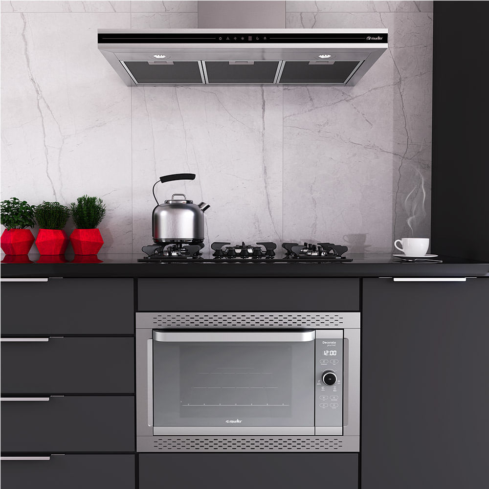 Forno Elétrico de Embutir Mueller 44 Litros Inox Decorato Gourmet – 127 Volts - Imagem 9