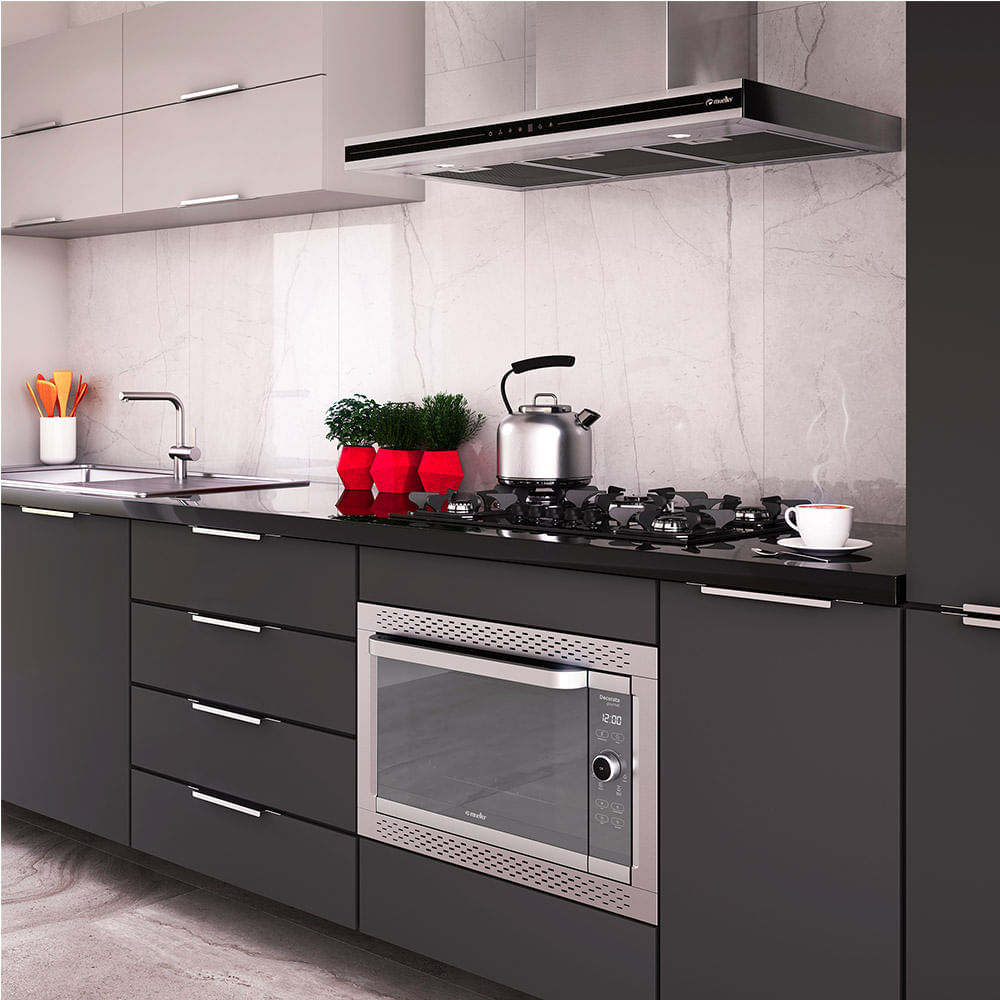 Forno Elétrico de Embutir Mueller 44 Litros Inox Decorato Gourmet – 127 Volts - Imagem 10