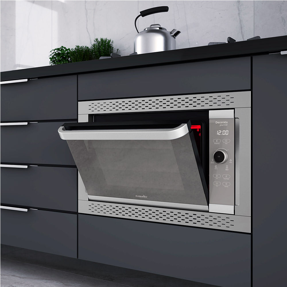 Forno Elétrico de Embutir Mueller 44 Litros Inox Decorato Gourmet – 127 Volts - Imagem 12