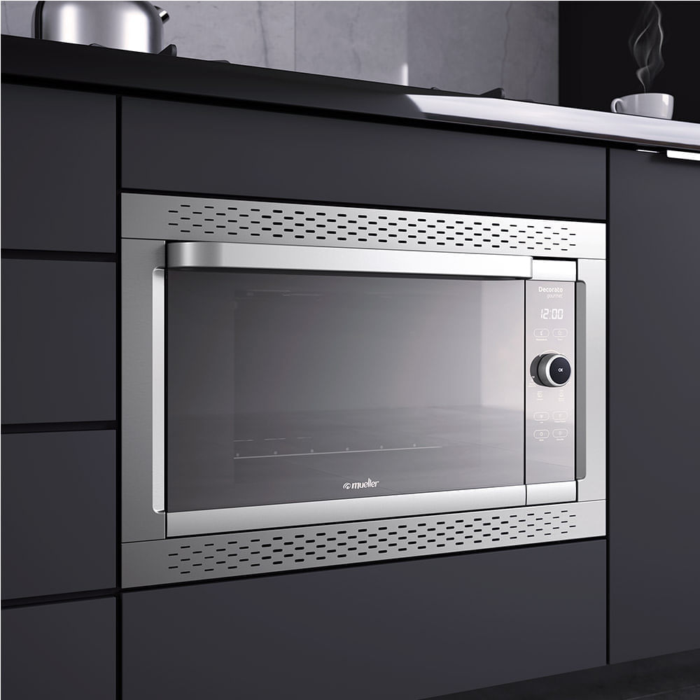 Forno Elétrico de Embutir Mueller 44 Litros Inox Decorato Gourmet – 127 Volts - Imagem 13