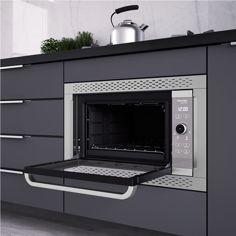 Forno Elétrico de Embutir Mueller 44 Litros Inox Decorato Gourmet – 127 Volts - Imagem 14