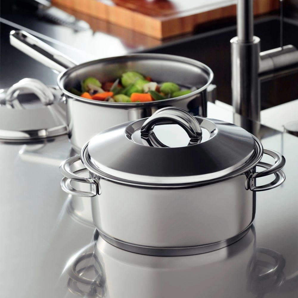 Jogo de Panelas Tramontina Solar 5 Peças em Aço Inox com Fundo Triplo - Imagem 2