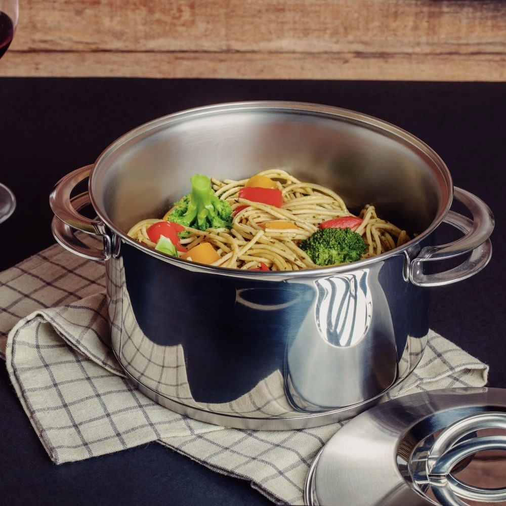 Jogo de Panelas Tramontina Solar 5 Peças em Aço Inox com Fundo Triplo - Imagem 5