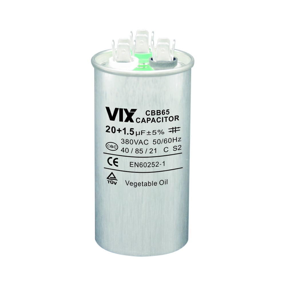 Capacitor Vix Duplo 20 + 1.5UF – 380 Volts