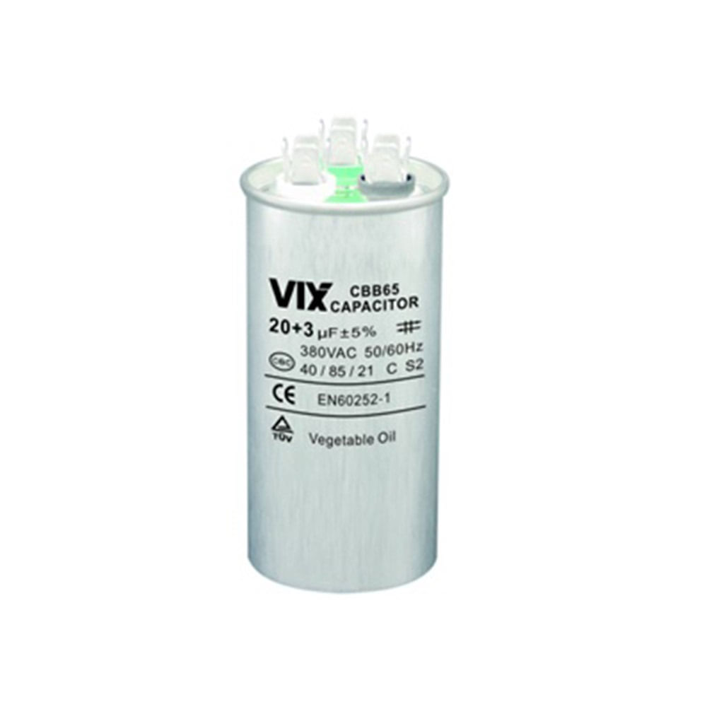 Capacitor Duplo Vix 20 + 3UF 380 Volts