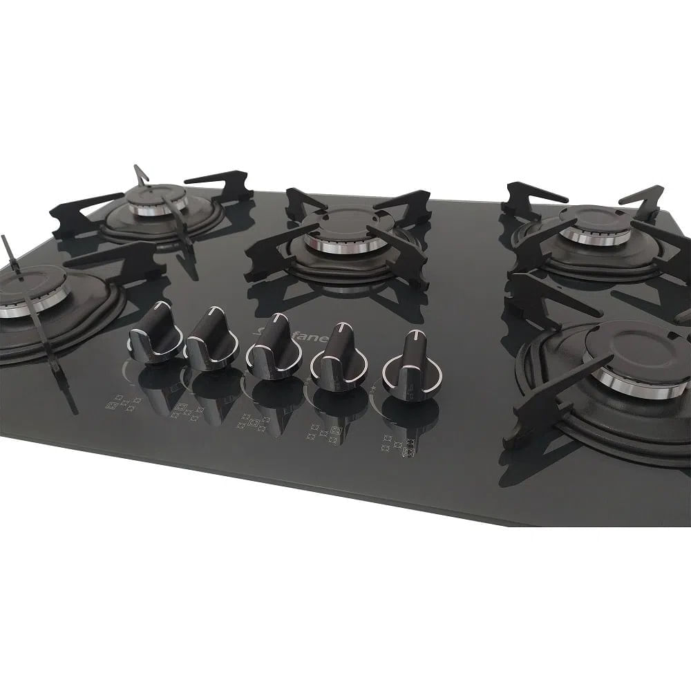 Cooktop Safanelli Gourmet 5 Bocas Preto Gray FSZ508 – Bivolt - Imagem 5