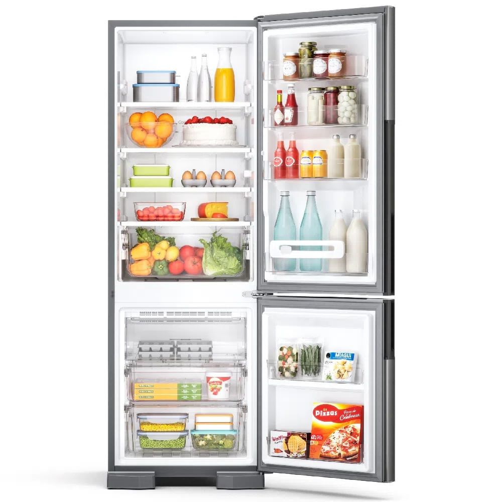 Refrigerador Consul 397 Litros Frost Free Duplex Evox Inox Com Freezer Embaixo CRE44BK – 127 Volts - Imagem 4