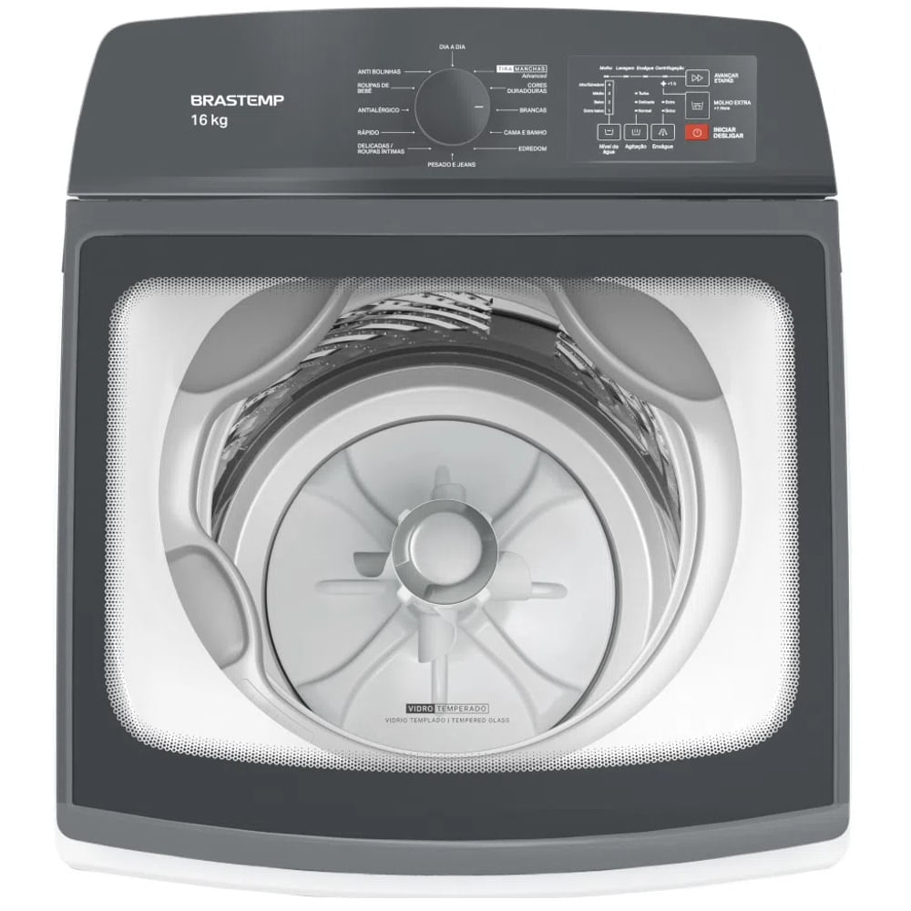 Máquina de Lavar Brastemp 16Kg com Ciclo Tira Manchas Branco BWK16AB - 127 Volts - Imagem 3