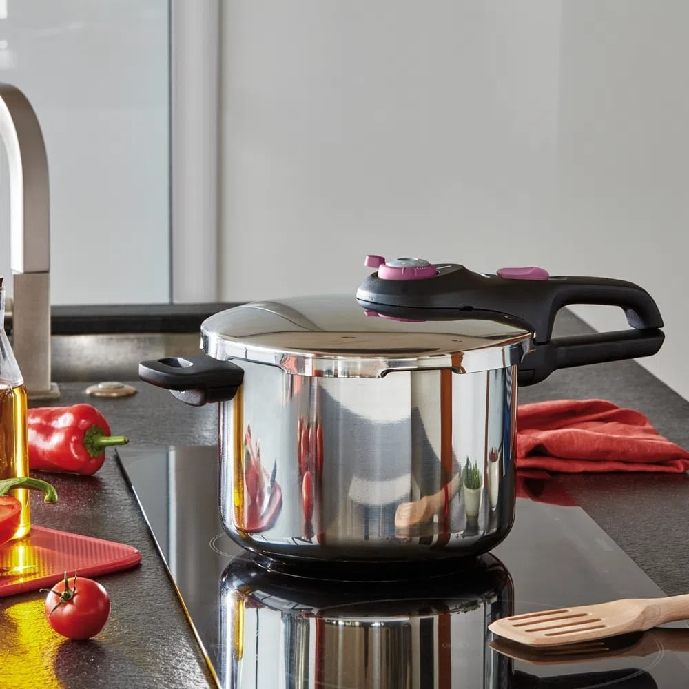 Panela de Pressão Arno 6 Litros com Fechamento Externo e Cesto de Vapor Inox Rochedo P2530749 - Imagem 5