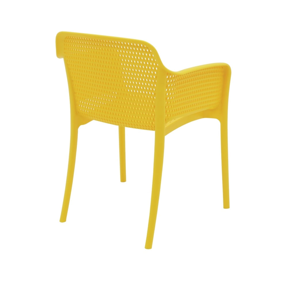 Conjunto de 4 Cadeiras Tramontina Vanda Amarelo - Imagem 5