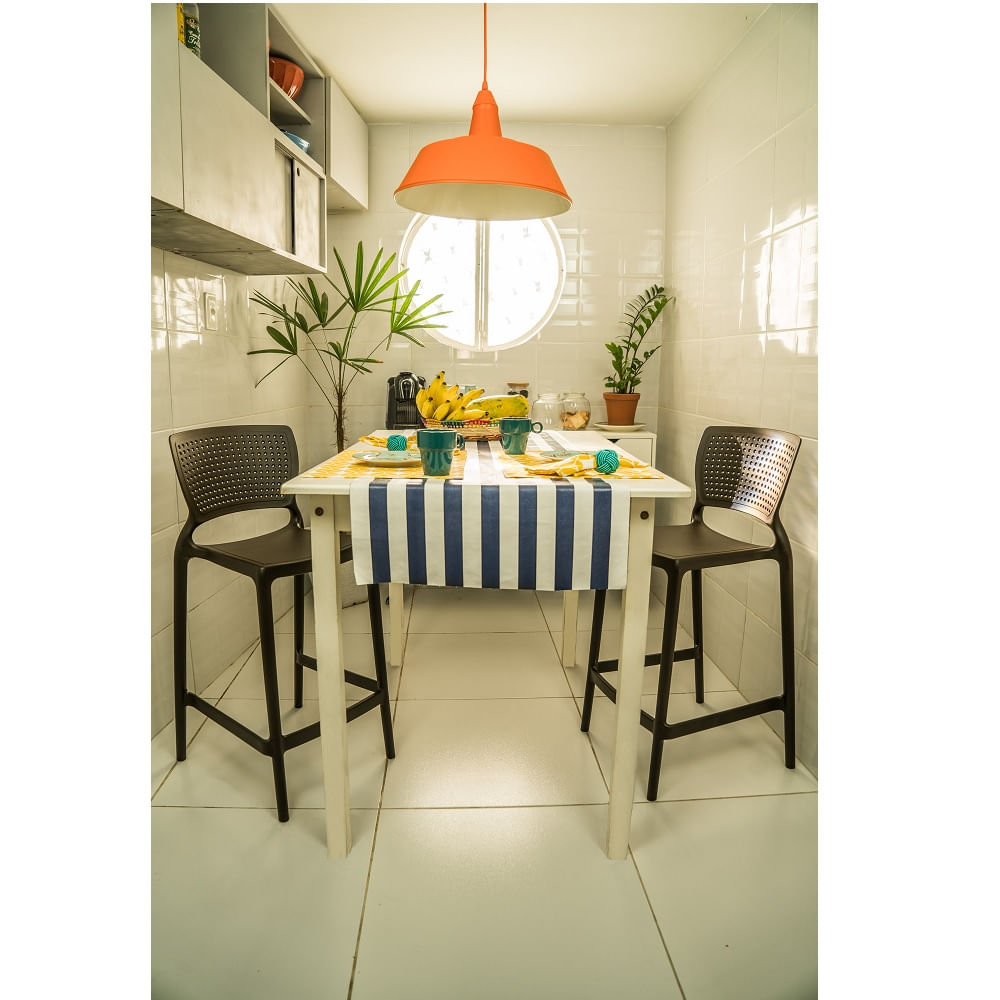 Conjunto de 4 Cadeiras Plásticas Tramontina Safira Alta Residência em Polipropileno e Fibra de Vidro Marrom - Imagem 9