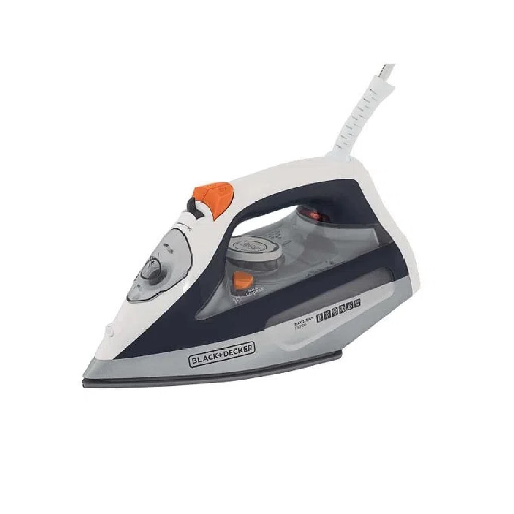 Ferro a Seco Black+Decker Com Reservatório De 470ml Cinza e Laranja FX3100-B2 - 220 Volts