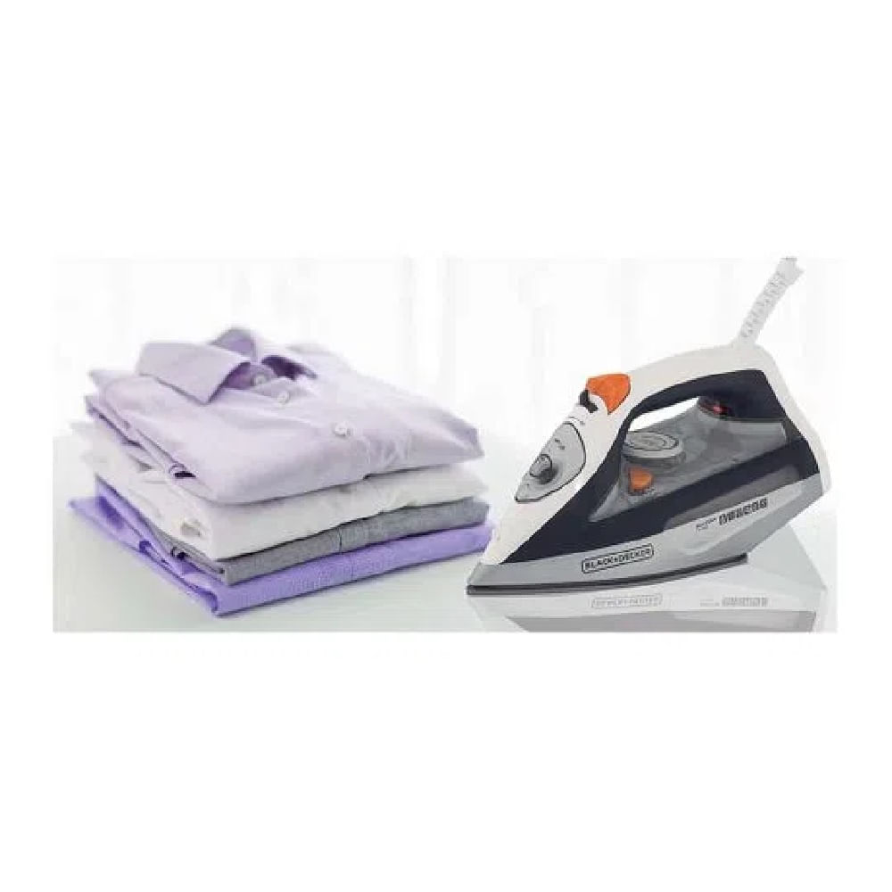 Ferro a Seco Black+Decker Com Reservatório De 470ml Cinza e Laranja FX3100-B2 - 220 Volts - Imagem 3