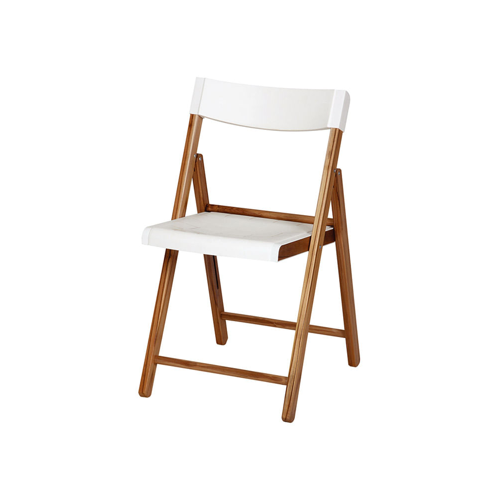 Conjunto de 4 Cadeiras Tramontina Potenza Dobrável Branco Mista - Imagem 2