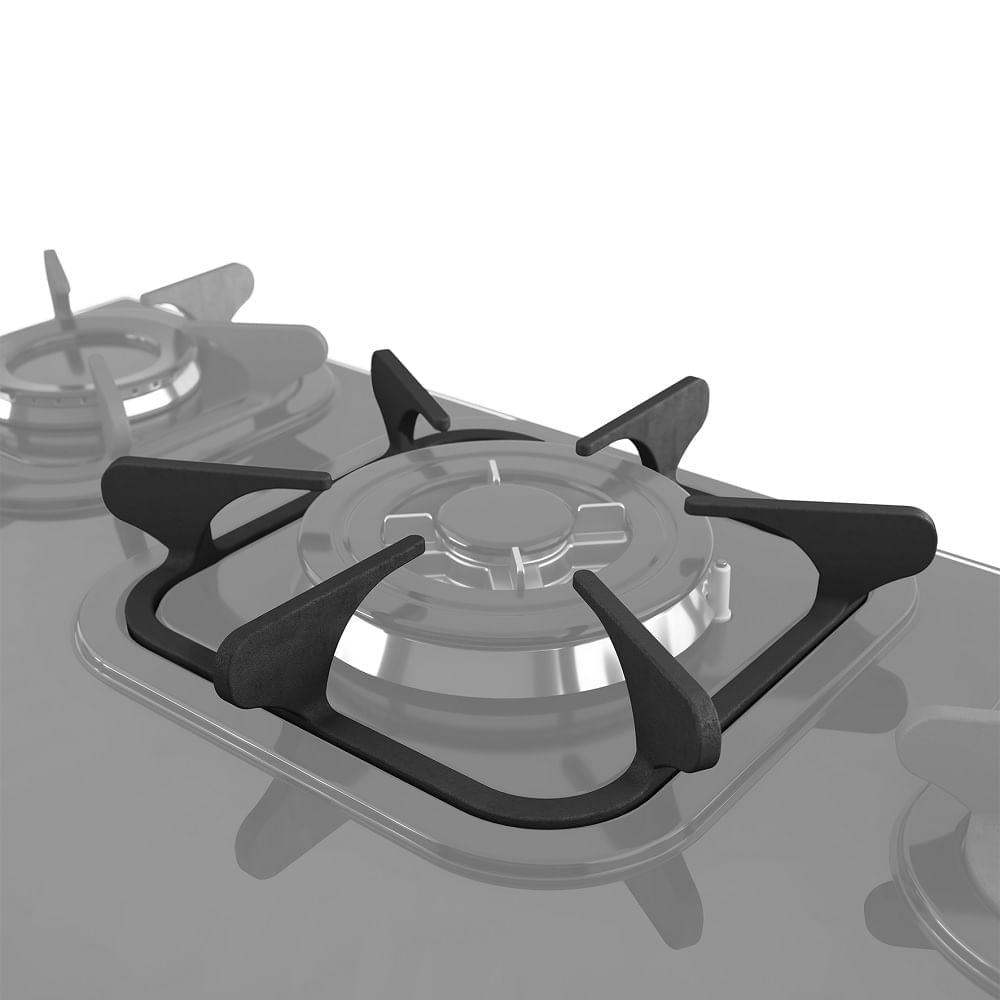 Cooktop Mueller 5 Bocas com Queimador Tripla Chama Preto – Bivolt - Imagem 5